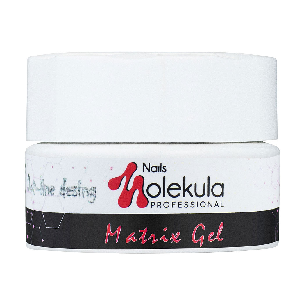 Гель-павутинка для дизайну нігтів Nails Molekula Professional Matrix Gel, Red, 5 мл